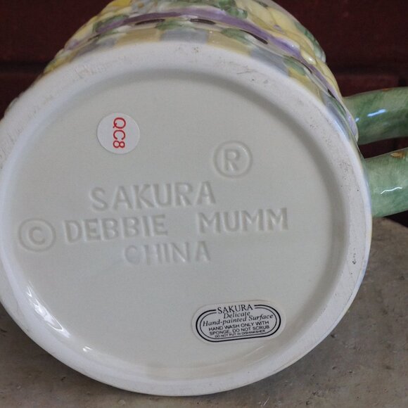 Sakura Debbie Mumm China Teapot Floral Garden - Picture 6 of 6